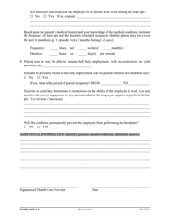 Form DOP-L5 Supplemental Certification of Health Care Provider for Employee&#039;s Serious Health Condition - Medical Leave of Absence Without Pay and/or Federal Family and Medical Leave Act (Fmla) - West Virginia, Page 4
