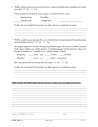 Form DOP-L6 Supplemental Certification of Health Care Provider for Family Member&#039;s Serious Health Condition - Federal Family and Medical Leave Act (Fmla) and/or State Parental Leave Act (Pla) - West Virginia, Page 4