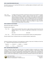 Form DOP-L8 &quot;Certification for Qualifying Exigency for Military Family Leave - Federal Family and Medical Leave Act (Fmla)&quot; - West Virginia, Page 2