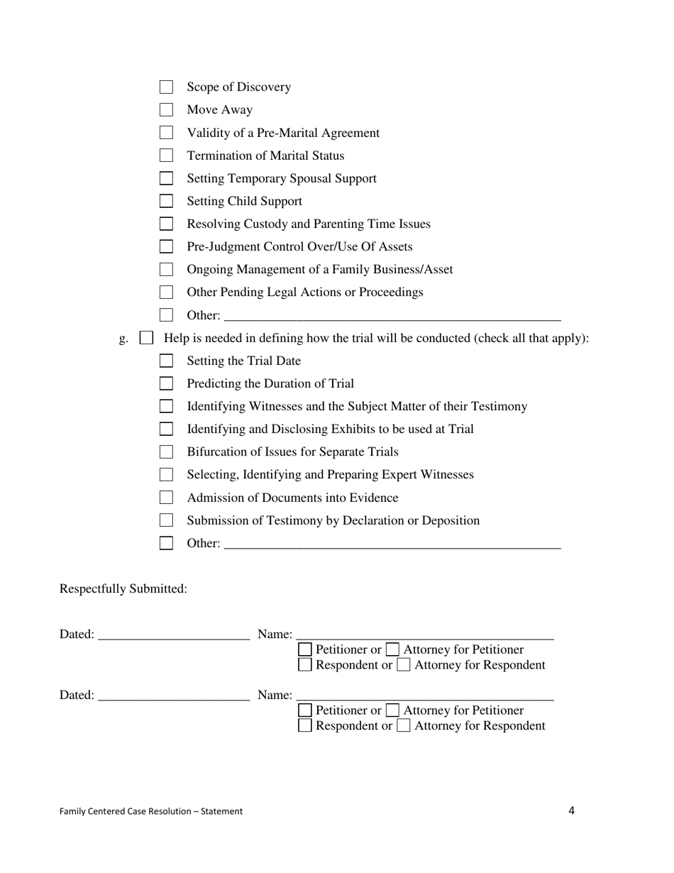 Family Centered Case Resolution (Fccr) Statement - County of San Francisco, California, Page 4