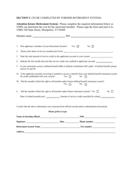 Application to Purchase Service Credit - Vermont, Page 2