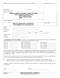 Document preview: Form PCR-81 Petition for Resentencing - Proposition 47 (Safe Neigborhoods and Schools Act) - County of Fresno, California