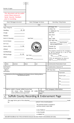 Document preview: Suffolk County Recording & Endorsement Page - Suffolk County, New York