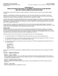 Document preview: Instructions for Form F-00239 Prior Authorization Drug Attachment for Blood Glucose Meters and Test Strips - Wisconsin