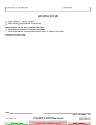 Form PR-98 Attachment 2 &quot;Order (Guardianship)&quot; - County of San Diego, California