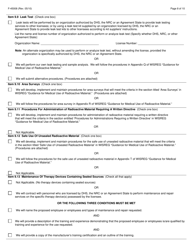 Form F-45008 Application for Radioactive Material License for Medical Use - Wisconsin, Page 8