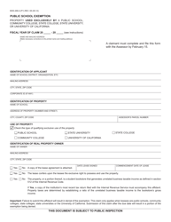 Form BOE-268-A Public School Exemption - California