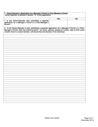 SAPD Form SOB-1 Sexually Oriented Business Application - City of San Antonio, Texas, Page 6