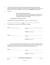 Form PRO029 Ex Parte Petition for Amended Letters to Issue Upon Death/Resignation/Removal of Co-conservator(S) - County of Los Angeles, California, Page 2