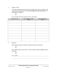 Form PRO052 Report and Petition for Dispensing With Accounting/Bond - County of Los Angeles, California, Page 2