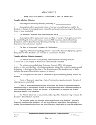 Form PRO038 Supplement to Spousal/Domestic Partner Property Petition - County of Los Angeles, California, Page 3