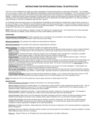Form F-42010 Interjurisdictional Tuberculosis Notification - Wisconsin, Page 2