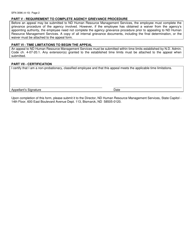 Form SFN3096 Appeal to Nd Human Resource Management Services - North Dakota, Page 2