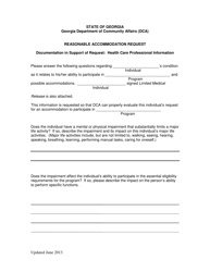 Request for Reasonable Accommodation - Georgia (United States), Page 5