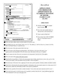 Form FL-935 Application and Order for Appointment of Guardian Ad Litem of Minor - Family Law - Fresno County, California, Page 3