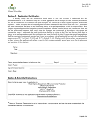 Form IMP-1B Centralized Impoundment/Pit Application - West Virginia, Page 4