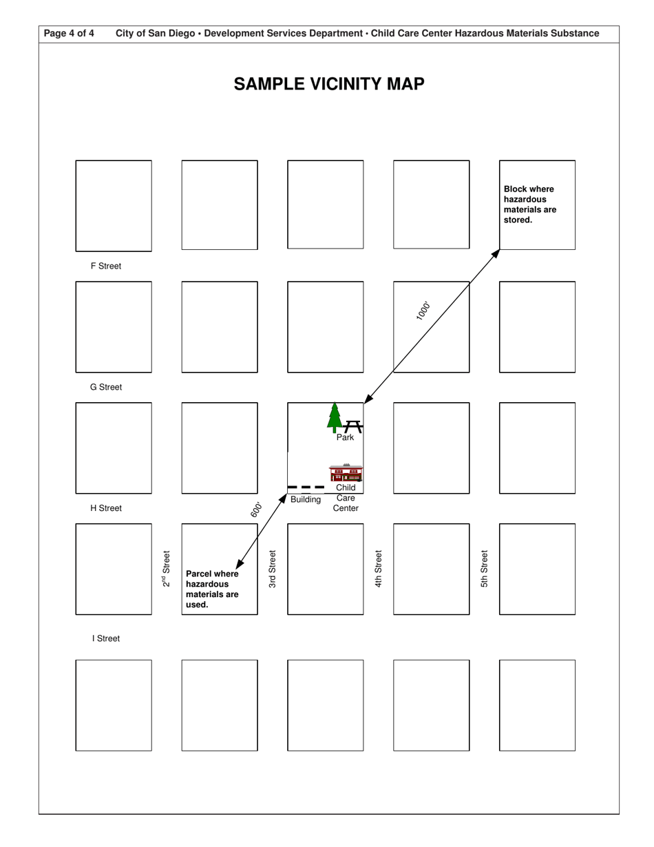 Form DS-527 Child Care Center Hazardous Materials Substance Approval Form - City of San Diego, California, Page 4