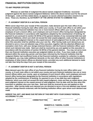 Application for and Writ of Execution Financial Institution - Connecticut, Page 4