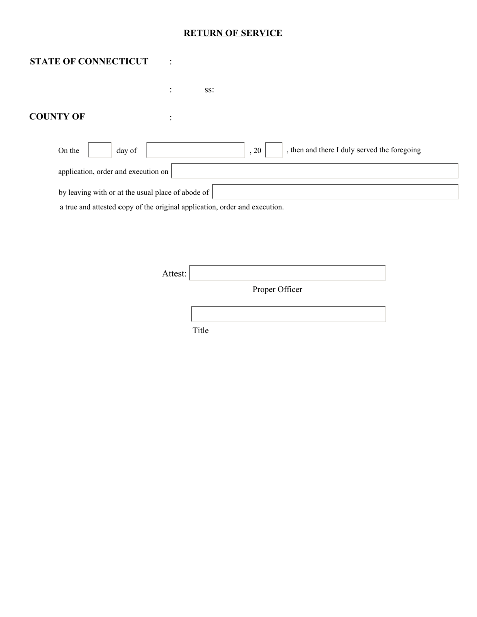 Application for and Writ of Execution Property - Connecticut, Page 4