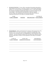 Financial Disclosure Form - Town of Clayton, New York, Page 2
