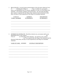 Financial Disclosure Form - Town of Clayton, New York, Page 3