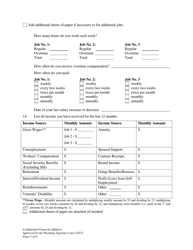 Confidential Financial Affidavit - Wyoming, Page 5