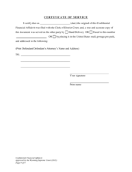 Confidential Financial Affidavit - Wyoming, Page 9