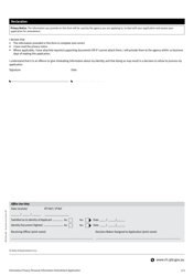 Form 2IP Information Privacy Personal Information Amendment Application - Queensland, Australia, Page 3