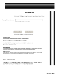 Document preview: Pharmacy Prior Authorization Supporting Documents Submission Cover Sheet - Washington