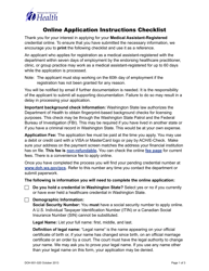 Instructions for DOH Form 651-004 Medical Assistant-Registered Credential Application - Washington