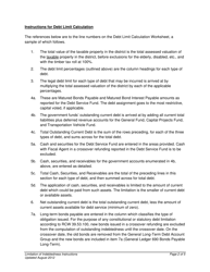 Instructions for Debt Limit Calculation Worksheet - Washington, Page 2