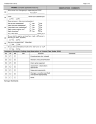 Form F-62652A Personal Care Agency Home Visit Guide - Wisconsin, Page 2