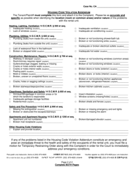 Form CA116 Verified Complaint to Enforce Housing Code Regulations - Washington, D.C. (English/Spanish), Page 3