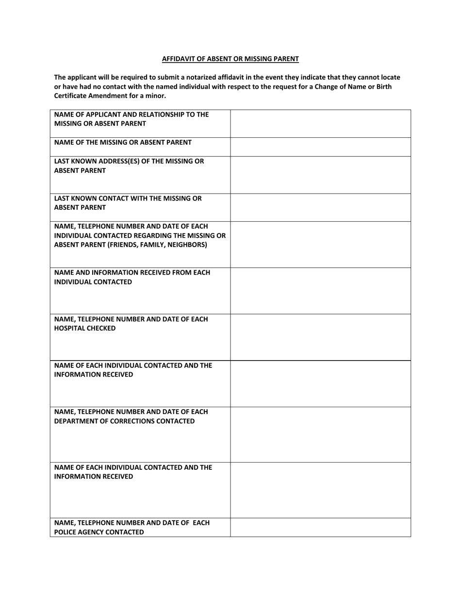 Application for Change of Name (Minor) - Washington, D.C., Page 3