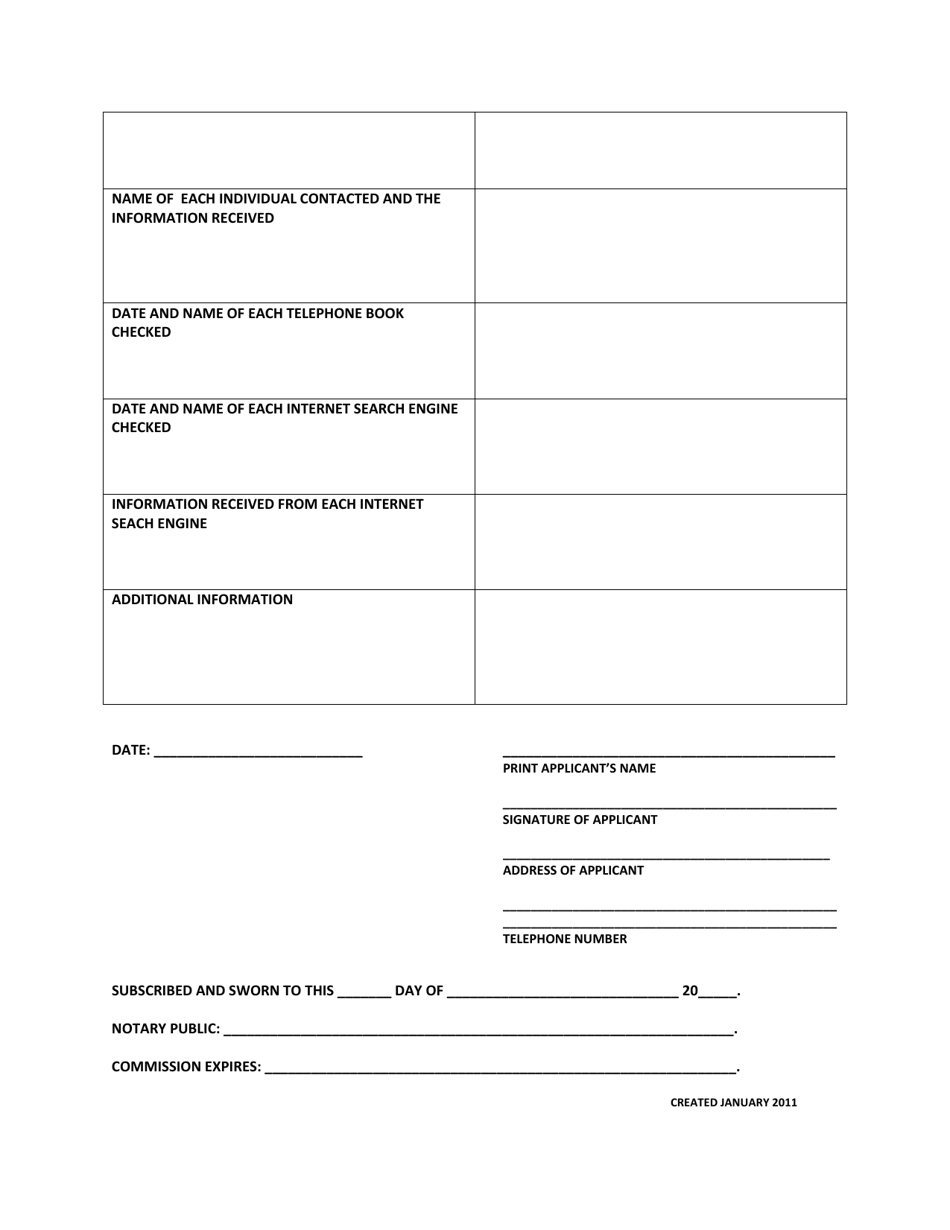 Application for Change of Name (Minor) - Washington, D.C., Page 4