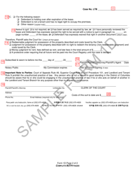 Instructions for Form 1D Verified Complaint for Possession of Real Property (Commercial Property) - Washington, D.C., Page 5
