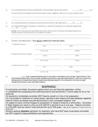 Form INV1 Application for Involuntary Custody for Mental Health Examination - West Virginia, Page 4