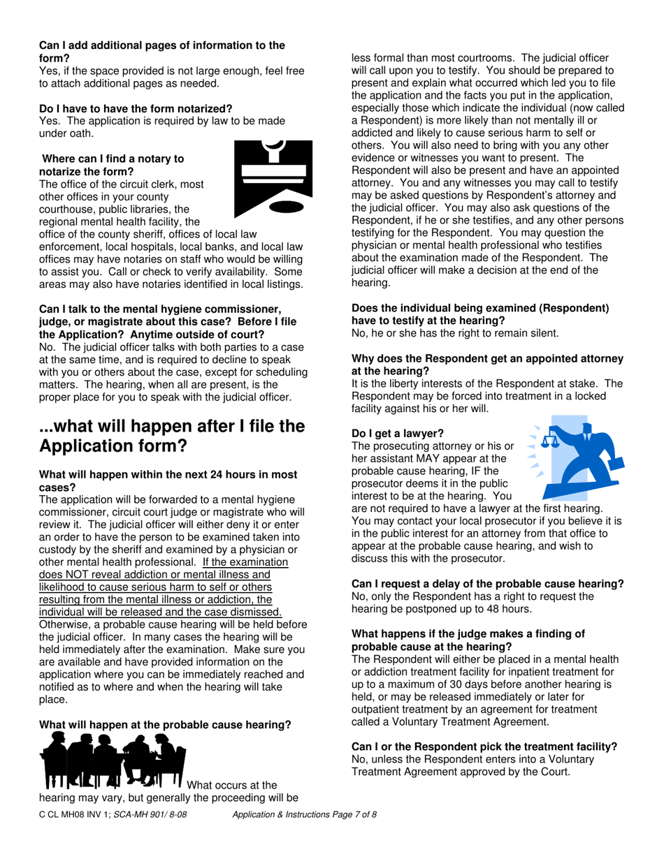 Form INV1 Application for Involuntary Custody for Mental Health Examination - West Virginia, Page 7