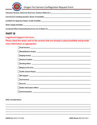 Conflagration Request Form - Oregon, Page 3