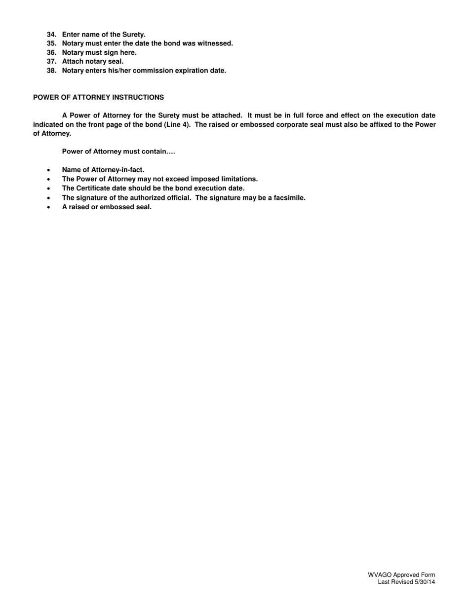 Professional Fund-Raising Counsels and / or Professional Solicitors Bond - West Virginia, Page 5