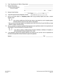 Form A461-40TRSUP Trainee Supervisor Verification Form - Virginia, Page 2