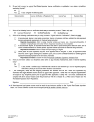 Form A461-4002INSTR Instructor Certificate Application - Virginia, Page 2