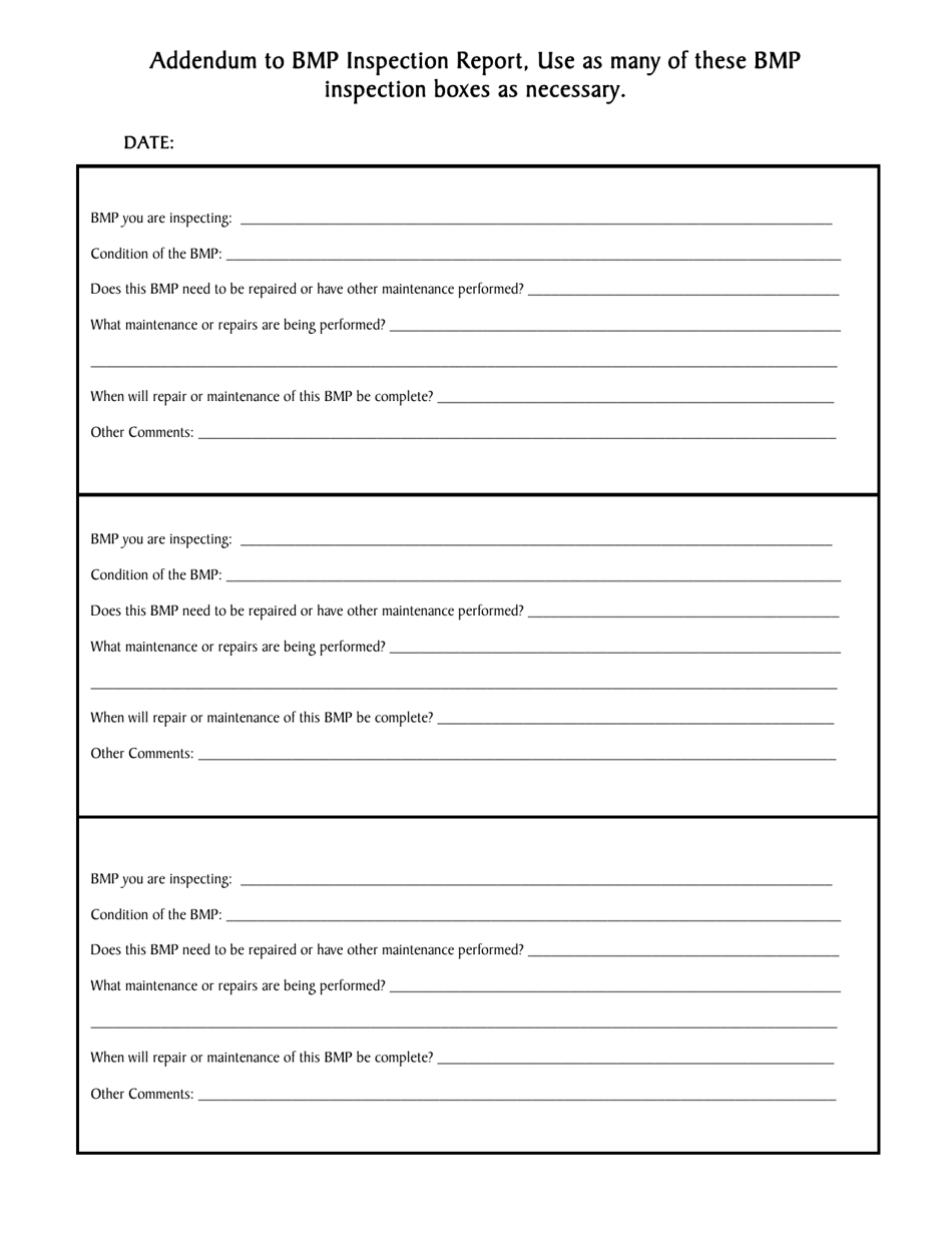 Bmp Inspection Report - West Virginia, Page 3