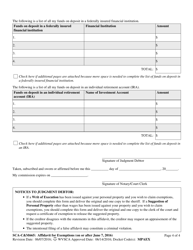 Form SCA-C&amp;M665 Affidavit for Exemptions - West Virginia, Page 4