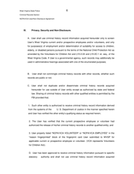 Ncpa/Vca User/Non-disclosure Agreement - West Virginia, Page 6