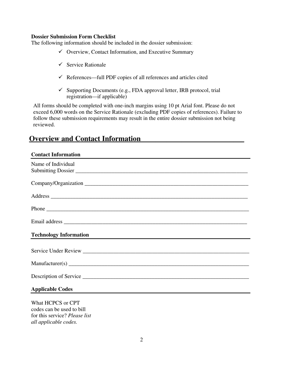 Alabama Medicaid Dossier Submission Form - Alabama, Page 2