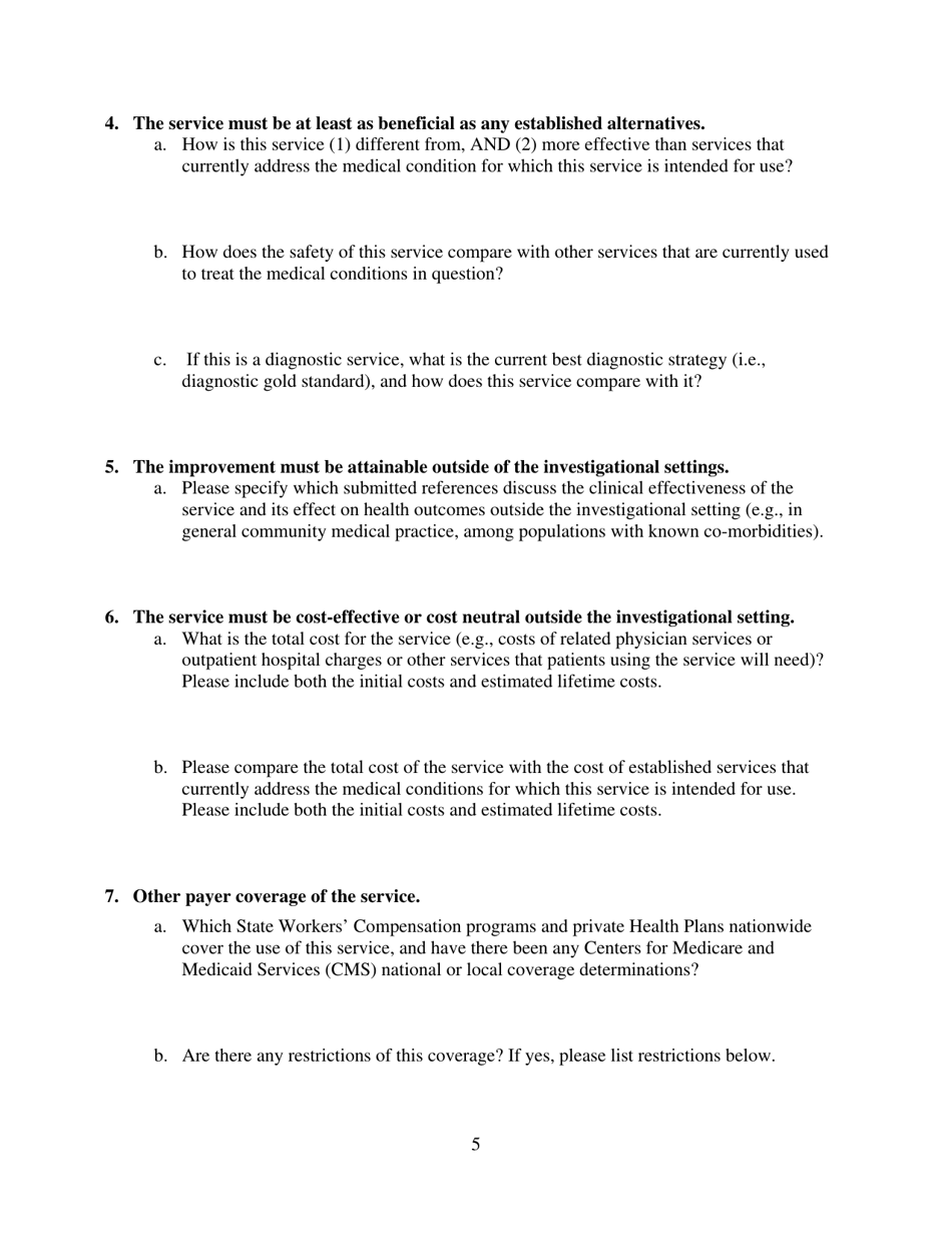 Alabama Medicaid Dossier Submission Form - Alabama, Page 5