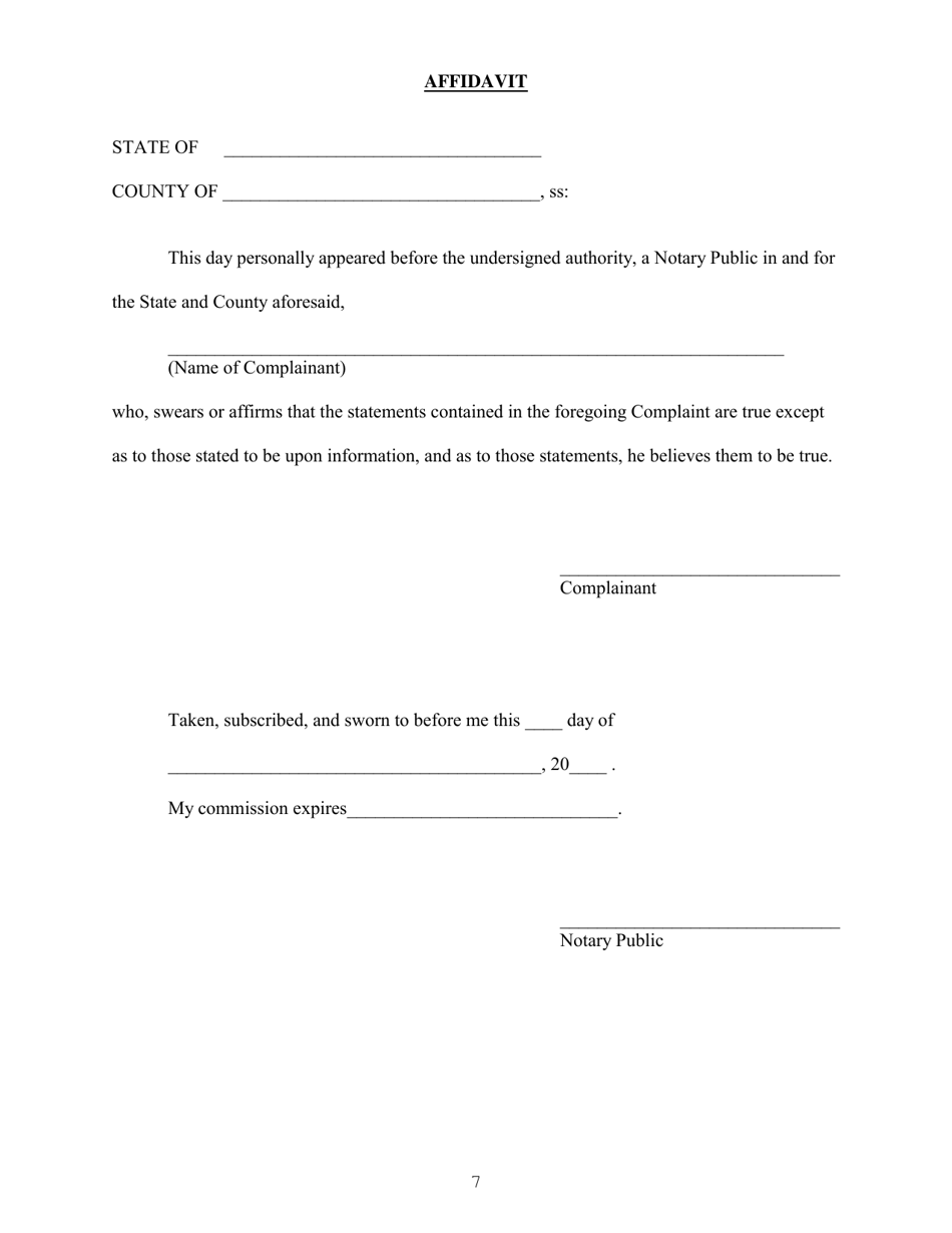 West Virginia Judicial Investigation Commission Complaint Form Download