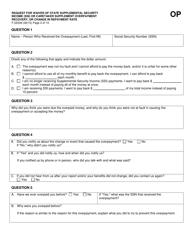 Form F-22539 Request for Waiver of State Supplemental Security Income (Ssi) or Caretaker Supplement Overpayment Recovery or Change in Repayment Rate - Wisconsin, Page 2