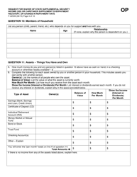 Form F-22539 Request for Waiver of State Supplemental Security Income (Ssi) or Caretaker Supplement Overpayment Recovery or Change in Repayment Rate - Wisconsin, Page 4